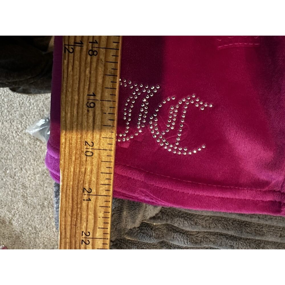 Juicy Couture XL Women velour sleeveless top with rhinestone detail C40 - Picture 7 of 9